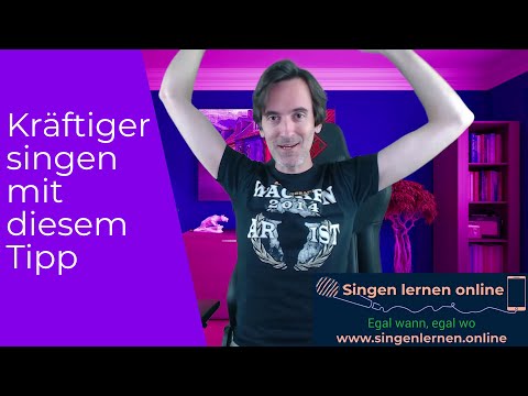 Kräftiger singen und sprechen mit diesem Tipp
