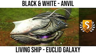 No Man&#39;s Sky | Living Ship: The Perfect Black &amp; White Anvil Living Ship - Euclid Galaxy