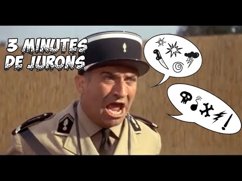 3 minutes de jurons/gros mots/grossièreté avec Louis de Funès 🤬🤬🤬