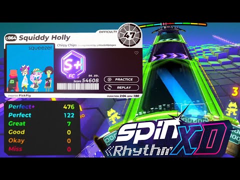 RE UPLOAD - Splatoon meets Spin Rhythm XD - Squiddy Holly by Chirpy Chips (custom chart)