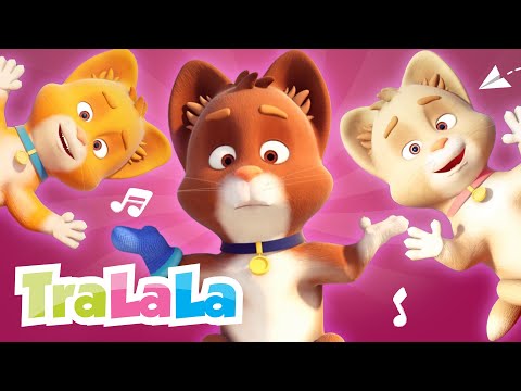 Trei pisicuțe și-un cățel mititel 🎵 Cântece TraLaLa cu Animale pentru Copii de Grădiniță