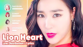 Girls&#39; Generation - Lion Heart (Line Distribution + Lyrics Karaoke) PATREON REQUESTED