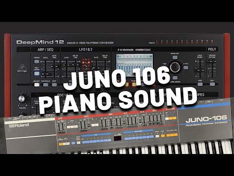 Juno-106 Piano Sound with Behringer DeepMind 12 [Synthesizer Demo] (No Talking)