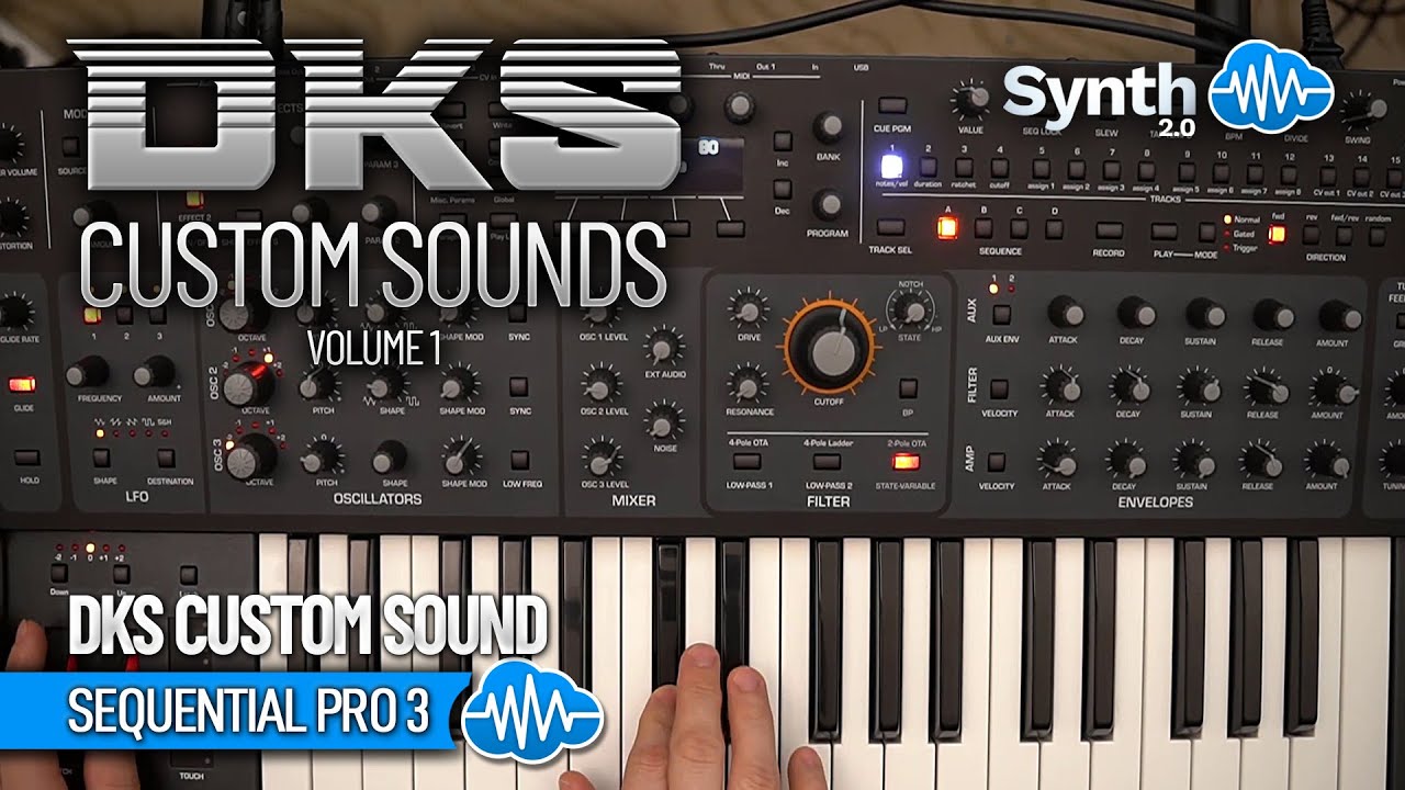 DKS012 - DKS Custom Sounds Vol.1 - Sequential Pro 3 ( 20 presets ) Video Preview