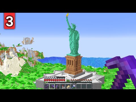 I Built The Statue Of Liberty In 24 Hours In Minecraft Hardcore