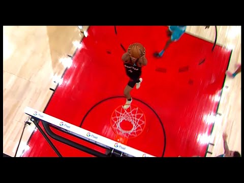 Scottie Barnes Attacks the Rim for the Dunk - Raptors vs Hornets | 1/12/2023