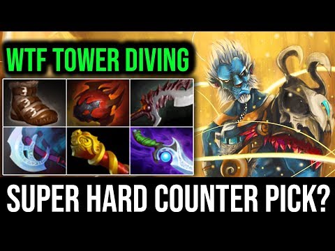 Insane Tower Diving [Phantom Lancer] Vs Super Hard Counter Pick 21Kills 7.19c | Dota 2 Highlights
