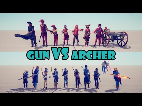Gun Team vs Archer Team - Tabs - (Totally Accurate Battle Simulator)