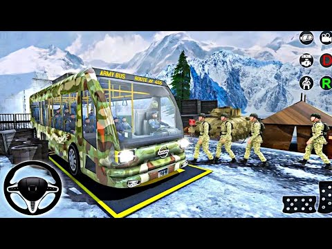Best Army Bus Driver US Soldier Transport Duty - Offroad Driving Bus Simulator  - Android Game 2022