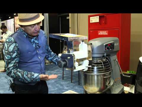 PastaBiz - Making fresh pasta demo at NRA Chicago 2015
