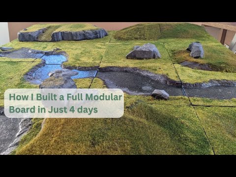 Full Modular Wargaming Board Tutorial | Complete 'How To' Miniature Terrain Building Guide