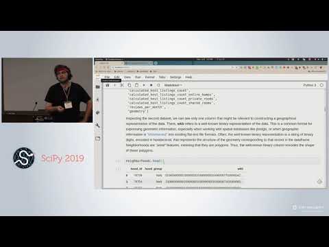 Intermediate Methods for Geospatial Data Analysis | SciPy 2019 Tutorial | Serge Rey Levi Wolf