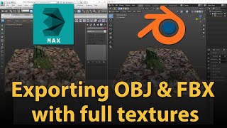 How to export 3dsMax file to OBJ & FBX with full textures?