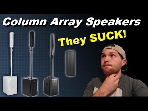 😱 My Review on column array speakers [Turbosound IP300, EV evolve 50, RCF evox 8 j8]
