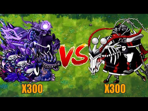 PVZ 1 Fusion 3.0 Challenge!! 300 Plants Fusion VS 300 Ultimate Black Horse Zombie - Who Will Win?