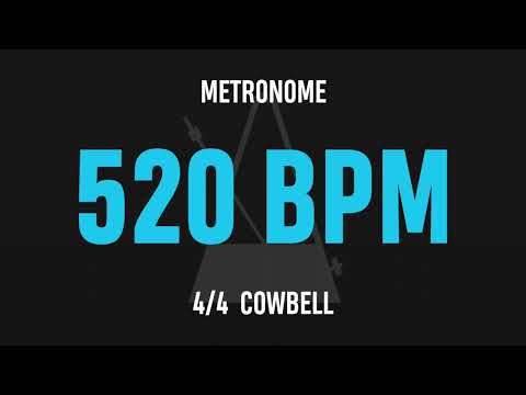 520 BPM 4/4 - Best Metronome (Cowbell)