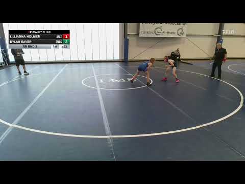 80 lbs Rr Rnd 2   Lillianna Holmes, 84 Athletes vs Dylan Eaver, Donahue Wrestling Academy