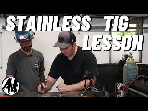 First Time Tig Welding.... Stainless Steel hands on Tig Lesson