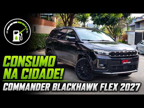 Jeep Commander Blackhawk 2.0 Turbo 2027: agora flex, o consumo ficou pior? Teste na cidade!