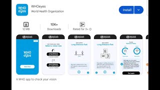 របៀបតម្លើង App WHO EYES សម្រាប់ធ្វើតេស្ដភ្នែក