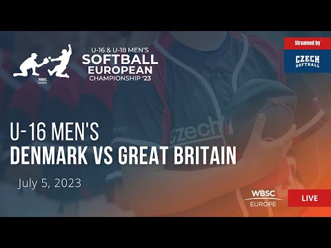 6 U-16 Men's Softball European Championship: Denmark VS Great Britain