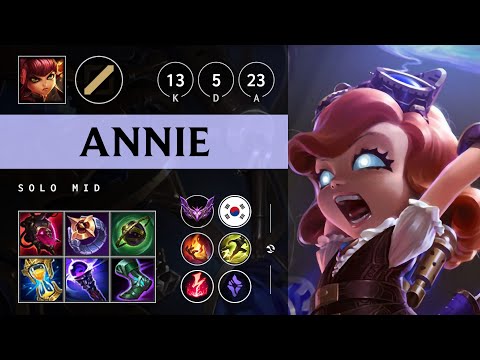 Annie Mid vs Twisted Fate - KR Master Patch 25.06