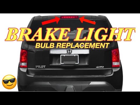 HONDA PILOT THIRD BRAKE LIGHT BULB REPLACEMENT - How to Change the Bulbs on a High Mount Brake Light