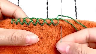 The Most Practical Manual Overlock Stitch 🤗Super Simple Tutorial For Beginners