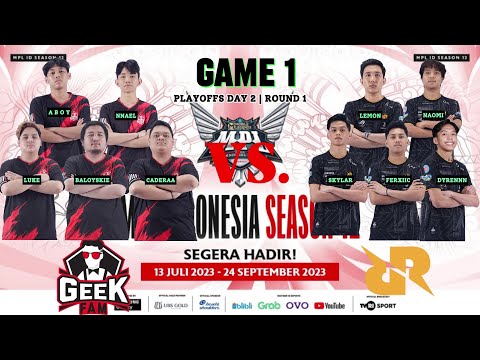 RRQ vs. GEEK FAM | GAME 1 | MPL ID S12 | Playoffs Day 2 | English #mplids12