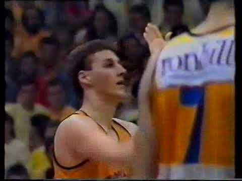 YUGOSLAV LEAGUE: 1988 playoff finals - Jugoplastika Split vs Partizan Belgrade (game 3)