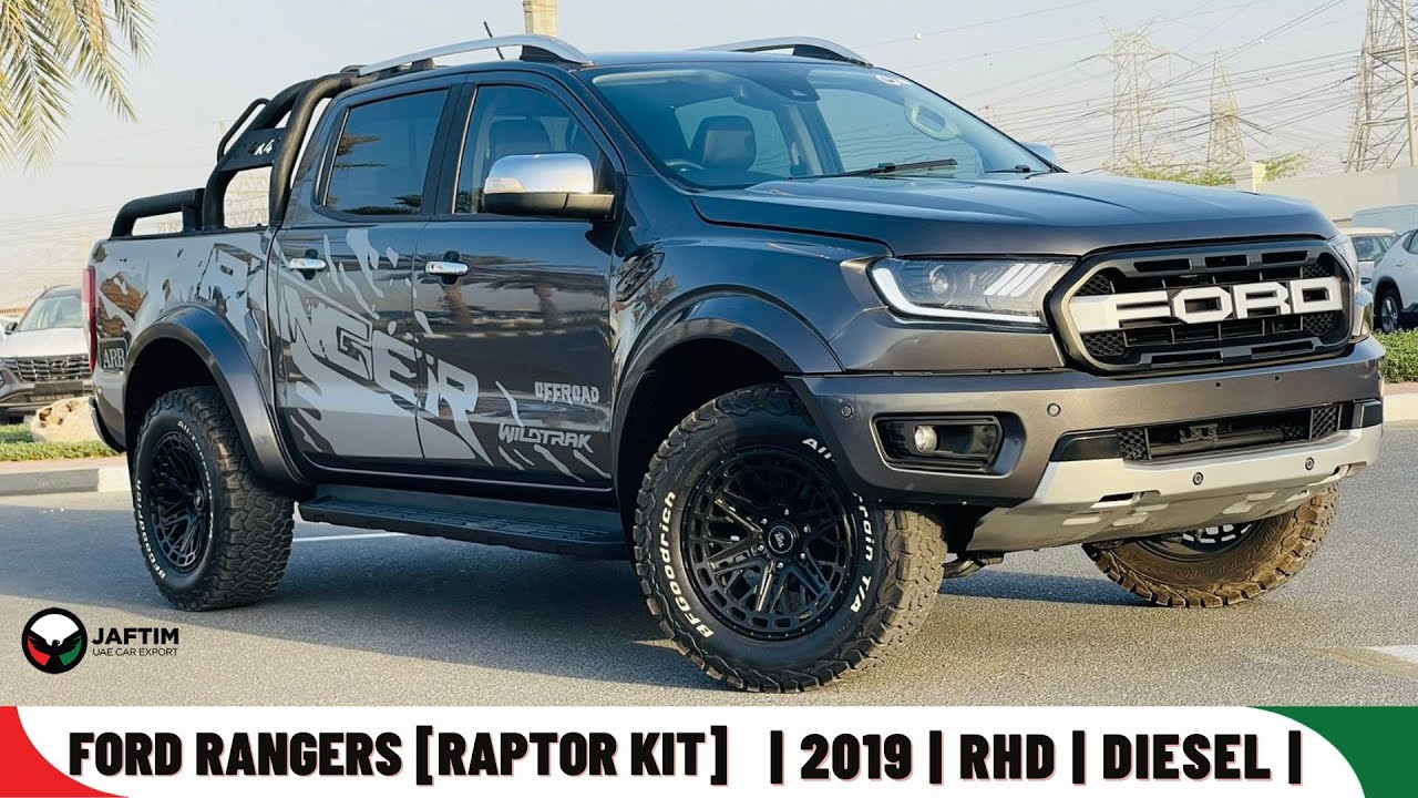 Ford Ranger FORD RAPTOR KIT | RHD | OFF ROAD TIRES & ALLOY RIMS | SPORTS BAR | BLACK LEATHER SEATS | PUSH START video
