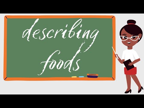 ⚡ Descriptive Words for Food 🥑🥝|| Adjectives||LEARN ENGLISH FAST⚡