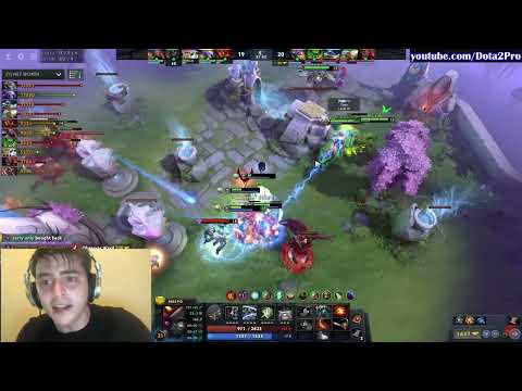 Live footage of Wraith King vs. Meepo players