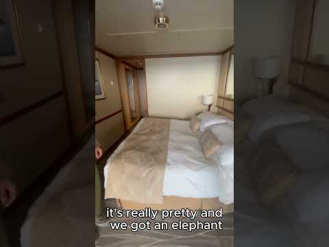Thumbnail for When You Find a Towel Elephant in Your Cabin 🐘😂 #CruiseLife #Shorts