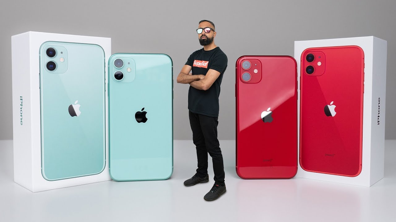 iPhone 11 UNBOXING Green vs Red