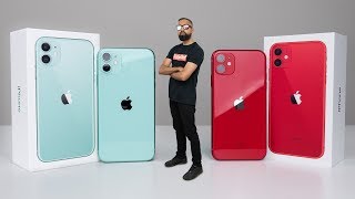 Apple iPhone 11 UNBOXING Red vs Green