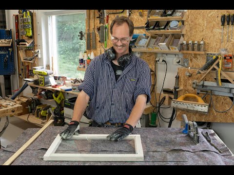 Del 4. Fönsterrenovering - hur man skär och stiftar glas