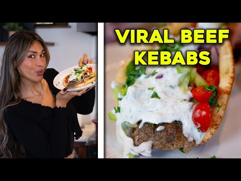 Viral Sheet Pan Beef Kebab Wraps! Amazing High Protein, Low Carb Recipe