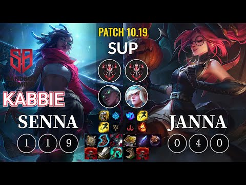 SB Kabbie Senna vs Janna Sup - KR Patch 10.19