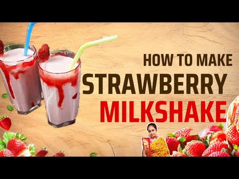 How To Make Strawberry Milkshake / Strawberry Icecream / Fresh MilkshakeStrawberry Just In 2 Minutes