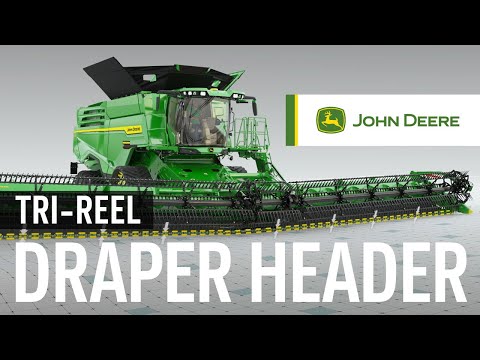 Maximize Crop Yield with John Deere TRI-REEL Draper Header