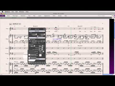 Using the Inspector in Sibelius 7