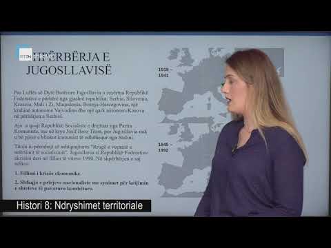 Histori 8 - Ndryshimet territoriale