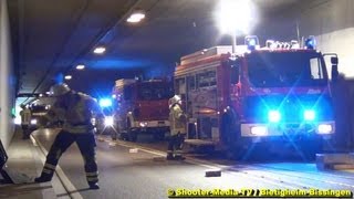 preview picture of video '[Ü] - ALARM IM TUNNEL - [Feuer - Unfall - Verletzte] - Einsatz Feuerwehr Bietigheim-Bissingen & DRK'