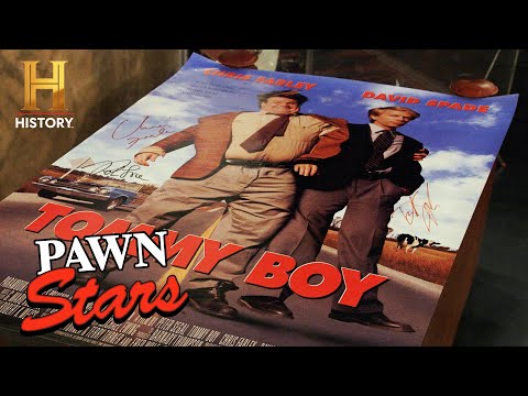 EXTRA RARE SIGNATURE on “Tommy Boy” Poster (Season 20) | Pawn Stars