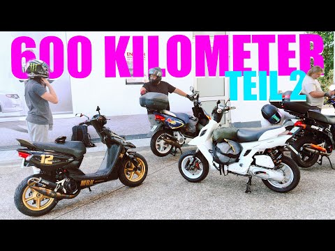 Große Roller Tour 2025 - TEIL 2 - MBK BOOSTER TUNING im Langstreckentest