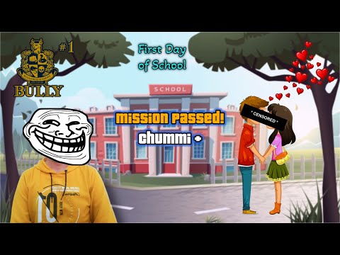 My First Kiss at School 🌝🌚 | Bully #1 | Haunt Man Anuj | Game Zoned | @GameZonedYT