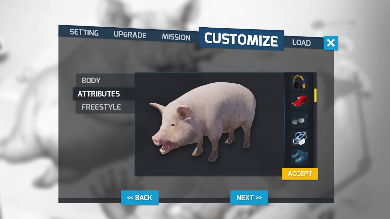 可愛動物 - Steam上架了一款名為《豬突猛進模擬器》（Pig Skater Simulator）的遊戲，玩家將扮演一隻從實驗室落跑的高智商豬，通過在城市中大肆破壞來獲取分數 Maxresdefault