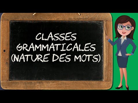 Classes grammaticales 1 - définition et intérêt