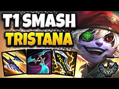 T1 Smash Tristana vs Ezreal [ ADC ] Korea Challenger 1526 LP | Patch 25.19